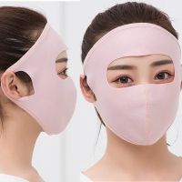 防晒口罩女大口罩夏季薄款透气口罩女夏露鼻口罩防紫外线户外面罩