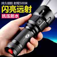 超亮强光手电筒充电户外远射骑行小型便携多功能家用耐用捕蝎子灯