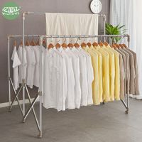 晾衣架不锈钢升降凉挂衣架落地折叠室内伸缩移动阳台晒衣架