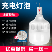 可充电式应急照明移动家用户外灯夜市地摊亮太阳能备用led灯泡
