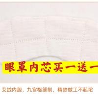 女usb充电真丝艾绒蒸汽眼罩内芯睡觉遮光学生定时调温热敷护眠罩