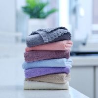 30*30 20条装|洗碗布不沾油家用抹布厨房吸水不掉毛家务清洁厨房用百洁布小方巾