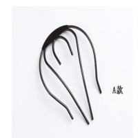 A款插梳长约9.5宽约7.2cm|韩版金属发夹编发盘发器法式新娘发卡海梳 发梳插梳钢梳造型器