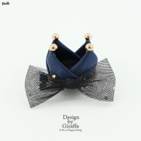 藏青色底部直径约5cm|韩版发夹女童不伤发全包夹子宝宝可爱公主头饰小女孩卡通发饰