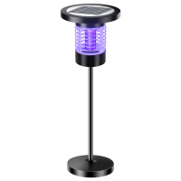 太阳能灭蚊灯+底盘款家用/庭院/户外|太阳能灭蚊灯户外防水庭院花园驱蚊蝇果园杀虫灯室外充电灭蚊神器