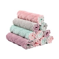 买2送2【共4条】16*26】体验装|加厚家用洗碗布不沾油抹布厨房用品吸水毛巾不掉毛擦桌布家务清洁