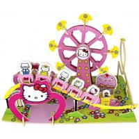 凯蒂猫立体DIY木制拼插 全2册 9787115416179 正版 (日)三丽鸥公司 著 人民邮电出版社