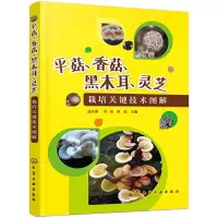 平菇、香菇、黑木耳、灵芝栽培关键技术图解 9787122340382 正版 孟庆国,邢岩,侯俊 主编 化学工业