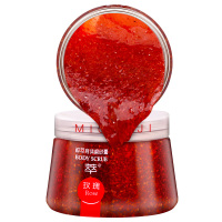 谜草集鲜萃玫瑰身体磨砂膏沐浴盐去角质去鸡皮200g