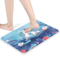 硅藻泥脚垫卫浴硅藻土卫生间家用速干浴室防滑垫门口吸水海藻