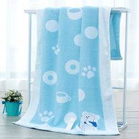 浴巾纯棉成人家用全棉洗澡加大号吸水毛巾可爱卡通儿童