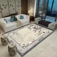 新中式客厅地毯佛堂地毯中国风沙发茶几垫卧室床边毯门厅
