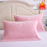 纯棉枕巾一对双人枕巾单人枕头巾时尚全棉加厚两个装四季通用枕巾