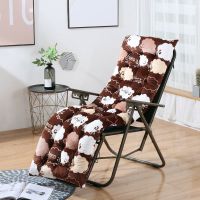 躺椅垫子摇椅坐垫靠垫一体羊羔绒躺椅垫加厚四季通用藤椅靠背