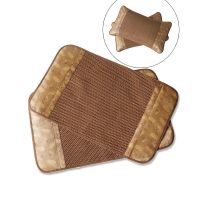 夏季凉席枕头套冰丝藤枕套单人枕巾席夏天麻将竹枕套成人