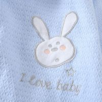 纯棉儿童浴袍春秋夏季睡袍薄款男女宝宝舒适睡衣华夫格家居服浴衣