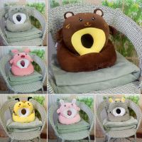 抱枕被子两用靠垫办公室三合一午睡枕头多功能空调毯小学生趴睡枕