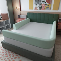 美国床围栏 宝宝防摔防护栏杆婴儿童挡板1.8米2米大床通用