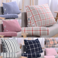 纯棉多功能沙发靠垫床头靠枕三角靠垫办公室椅靠背护腰