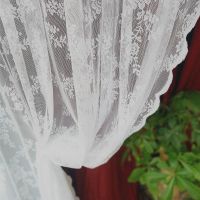 唯美公主蕾丝网纱装饰小窗帘布门帘美式乡村田园ins网红窗纱