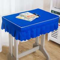 纯色加厚中小学生课桌桌布桌罩子课桌套定做学校单双人桌学生桌套