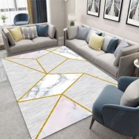 北欧现代地毯客厅茶几沙发地毯卧室床边地毯可定制水洗不掉色
