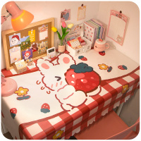 ins风桌布学生宿舍日系电脑少女心桌垫小清新防水防油免洗书桌布