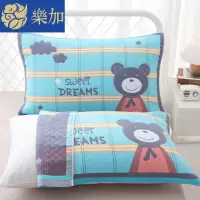 纯棉枕巾一对装全棉纱布加大厚枕头巾婴儿童成人欧式情侣卡通枕巾