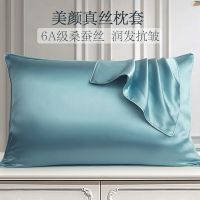 档真丝枕套枕巾桑蚕丝夏季凉爽美容成人丝绸枕套一对请拍二