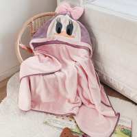 宝宝洗澡浴巾带帽斗篷夏婴儿卡通柔吸水儿童游泳浴袍速干不掉毛