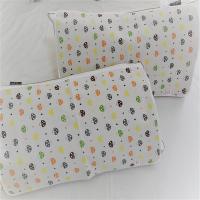 天津老帆布夏季枕套儿童凉席枕头套春夏男女学生枕巾透气吸汗枕席