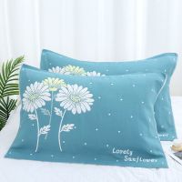 枕巾纯棉一对装成人三层纱布加大加厚枕头巾柔软吸汗档