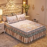 可机洗凉席床裙款可拆卸空调席冰丝席三件套夏季双人防滑床罩席子