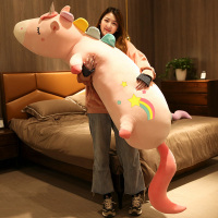 独角兽公仔抱枕女生睡觉毛绒玩具大号可爱长条布娃娃床上夹腿玩偶