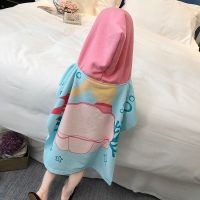 儿童斗篷式浴巾毛巾大童卡通造型可爱适用于水上乐园小朋友爱