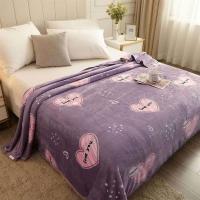 四季毛毯加厚床单单件珊瑚绒毯子盖毯法兰绒小毛毯婴儿空调毛巾被