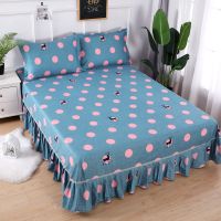 新款韩版床裙单件磨毛床单1.2/1.5/1.8米2.0米亲肤芦荟棉保护套