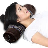 荞麦枕头全荞麦皮圆糖果枕保健枕护颈枕头枕芯保健枕护颈枕头