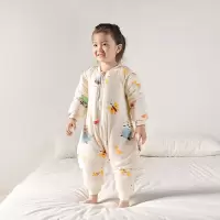 婴儿春秋冬季保暖分腿睡袋男女宝宝防踢被子新生儿夹棉睡袋