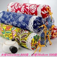 枕头护颈成人艾草颈椎枕护颈枕圆柱枕老粗布枕颈椎牵引糖果枕