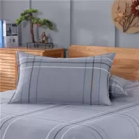 处理加厚加密手工老粗布枕套一对装条纹*75cm