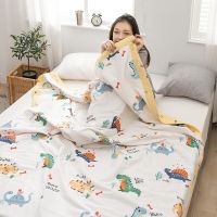 全棉夏凉被水洗棉夏被空调被单人1.5双人夏天薄被子棉花被