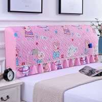 全包床头罩绗绣夹棉加厚床头套布艺防尘罩简约现代夹棉软包保护套