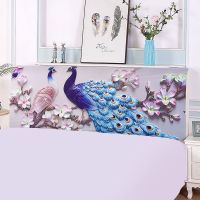 全包床头罩床头套防尘罩简约现代印花软包木皮床布艺床头罩保护罩