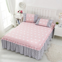 韩版单件纯棉床裙床罩席梦思保护套防滑花边1.2m1.8米床特价