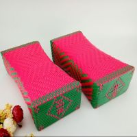 潮汕手工单人枕塑料凉枕头成人凉藤枕头红电线枕头女嫁娶婚庆用品