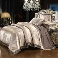 欧式酒店全棉提花四件套 纯棉床上用品1.8米床结婚庆床品套件