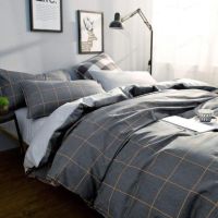 黄山水星川北欧简约全棉纯棉床上用品四件套男潮床单三件套现代