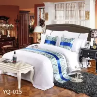 宾馆酒店床上用品床尾巾床旗床尾垫床盖桌旗可配同款靠垫抱枕|YQ-015 2米床（50*260）