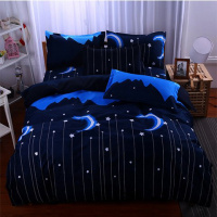 帕高磨毛四件套床上用品非全棉纯棉床单枕套被套套件学生三件套